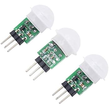 HiLetgo 3pcs AM312 Mini Pyroelectric PIR Human Sensor Module PIR Infrared IR Sensor Body Manual Motion Infrared IR Detector