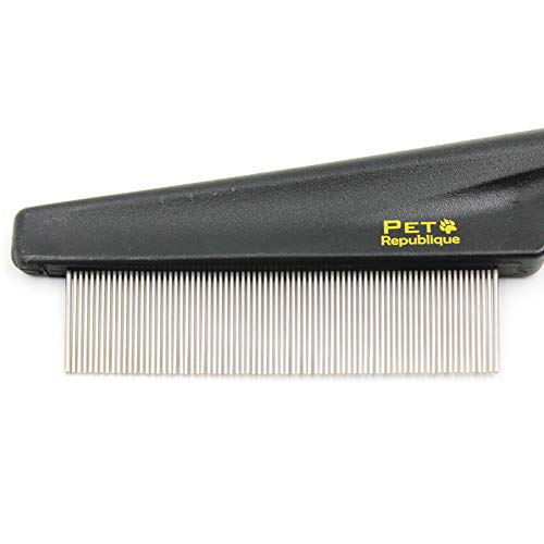 Pet Republique Dog and Cat Flea Comb for Most Dogs, Cats, Rabbits