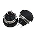 BQLZR Automotive Replacement Pushbutton Switches Momentary Horn Push Button Switch for Car RV Truck Boat Marine,Momentary On/Off Reset Push Button Switch Black for Car Boat Pack of 6