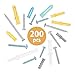 VIGRUE Drywall anchors Plastic Self Drilling Drywall Ribbed Anchors Assortment with Screws Kit 200 Pieces (Type B)