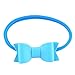 Baby Toddler Girls Faux Leather Hair Bow Stretchy Nylon Headbands (12 Pack)