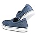 Influence Jimmy Men’s Canvas Slip on Sneakers | Low Rise Casual Fashion Round Toe with Cushioned Collar, Denim, 10