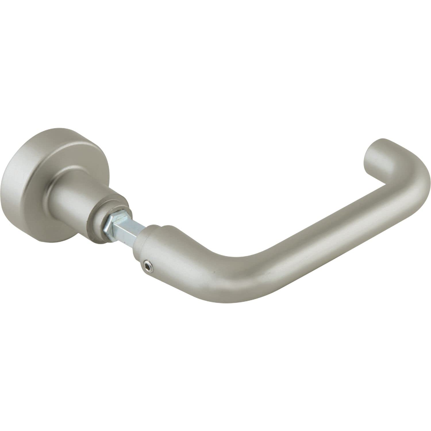 Dorma Glas Round Glass Door Handle Set, Interchangeable Fitting, Aluminium, Stainless Steel Effect