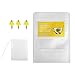 Drawstring Tea Filter Bags, Disposable Unbleached Safe Tea Infuser, M Size Perfect for Loose Leaf Tea（3 Free Clip, Pack-100, White）