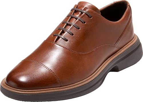 Cole Haan Oxford Shoes Brown Leather Lenox Hill Cap Toe Lace Up Size 8M COLE HAAN Men main image 3