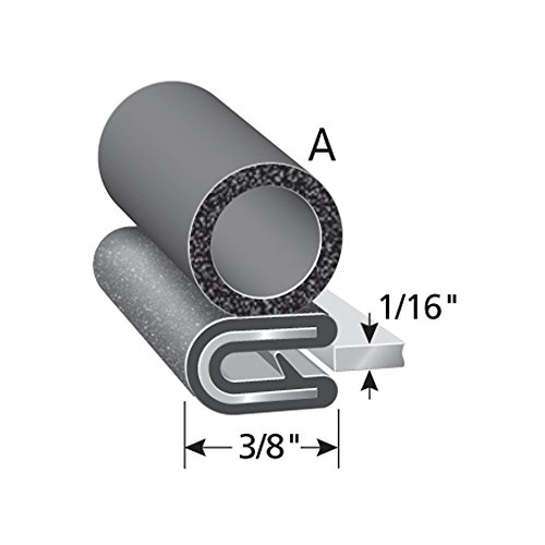 TrimLok Trim Seal with Side Bulb Fits 1/16” Edge, 3/8” Bulb Seal
