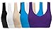 Ouno 5 Pack Womens Seamless Wirefree Sleep Bra