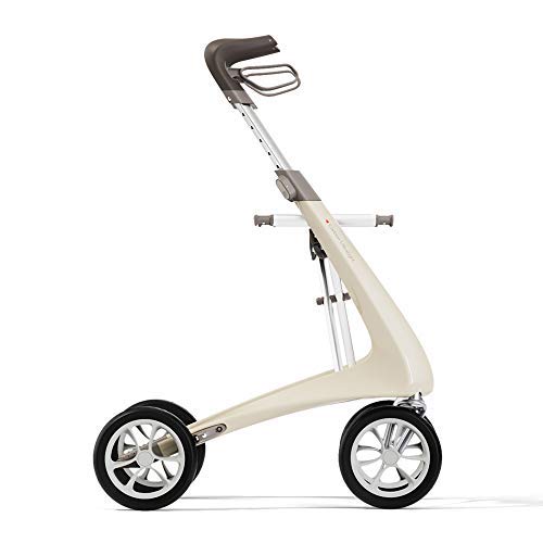 byACRE Carbon Ultralight Rollator | Welt leichtester Carbon Rollator - nur 4,8kg | Weiß - Komfort