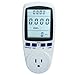 Excelvan LCD Display Smart Plug Power Meter Energy Watt Voltage Amps Meter with Electricity Usage Monitor Reduce Your Energy Costs