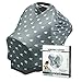 Stockyfy Baby Car Seat Covers for Nursing - Breastfeeding Scarf for Newborns- Car Seat Canopy Covers for Girls and Boys - Multi-use Cover- Soft and Stretchy Wrap for Strollers (Grey)