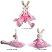 WEWILL Ballerina Bunny Stuffed Animal Original Adorable Soft Plush Toys Rabbit Doll, Christmas Festivals Birthday Gift for Girls, 23-Inch (Pink)