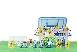 Kaskey Kids Soccer Guys - Blue/Yellow Inspires Kids Imaginations with Endless Hours of Creative, Open-Ended Play - Includes 2 Teams