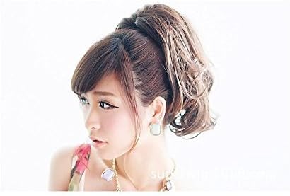 Amazon Xfy 部分ウィッグ つけ毛 ポイントウィッグ 自然 かつら 可愛い ポニーテール 和装 着物 髪飾り 浴衣 つけ髪 ライトブラウン ポイントウィッグ 通販