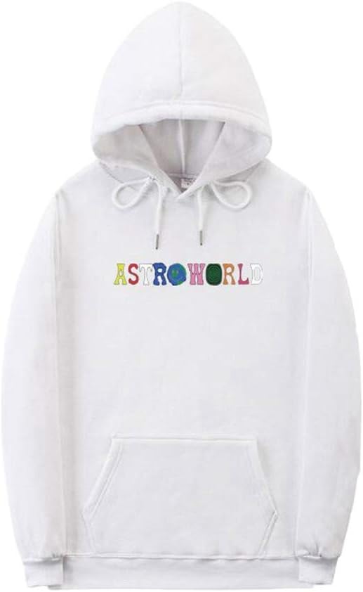 YuanDian Mens Womens Astroworld Wish You were Here Hoodies Autumn Winter Sports Casual Long Sleeve Pullover Top Warm Plus Velvet Lining Hooded Sweatshirts Sweater Jumper White S