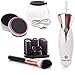 Complete Makeup Brush Cleaner and Dryer Kit by Alora Luxe - Electric Automated Spinner Cleaning Solution Tool - USB Rechargeable Brush Cleaner Machine with Color Removal Sponge: Bonus Makeup Brush