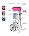 Nostalgia CCM200 Vintage Hard & Sugar-Free Cotton Candy Cart-36 Inches Tall, 36-Inched, White/Pink