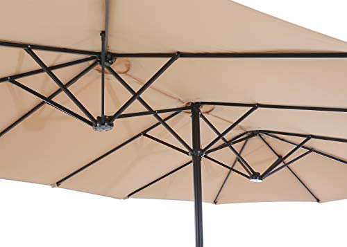 Superjare 14 Ft Outdoor Patio Umbrella With 1 89 Inches Pole