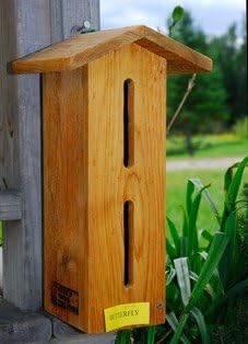 Amazon Com Wood Butterfly House Bird Houses Garden Outdoor