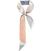 JERLA 100% Mulberry silk Scarf Bag scarf Head Hair Ribbon Handbag Handle wrap Tie Bundle Scarf Neckerchief Scarf for women