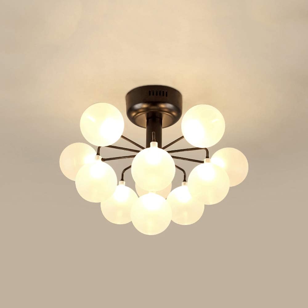 HAIXIANG Glass Ceiling Fixtures Light Ceiling Lamp LED Light Fixtures For Bedroom Dining Room Living Room Office Restaurant Bar Cafe