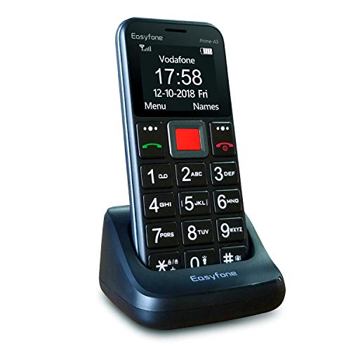 🥇 Easyfone Prime A1 3G Flip Teléfono para Personas Mayores Lo Mejor Es