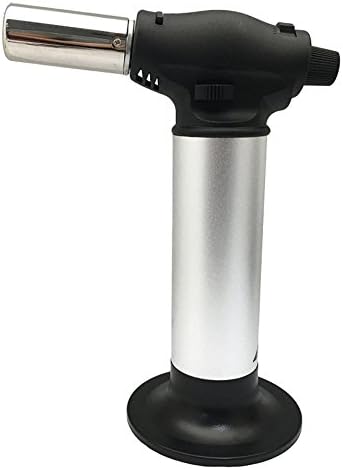 A-ONE GAS TOOL Professional Burner Torch-Kitchen Food Torch-Multipurpose Gas Torch-Anti Flare Design-With Safety Lock-Silver