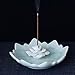 Incense Stick Burner Holder - Porcelain Decorative Flower Incense Burner Bowl - Ceramic Incense Cone Ash Catcher Tray