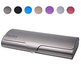 Philley Aluminum Ultra-Light Frosted Matte Hard Myopia Eyeglasses Case (Gun Gray)