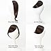 Dsoar Thick Side Bangs Clip in Real Human Hair Bangs Natural Clip on Side Bangs Straight Fringe Hair Extensions(Dark Brown Color,With Temples)