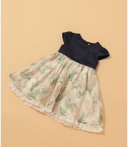 Amazon ロペピクニック Rope Picnic Rope Picnic Kids すずらんプリントフォーマルドレス 40ネイビー 1 ワンピース チュニック 通販