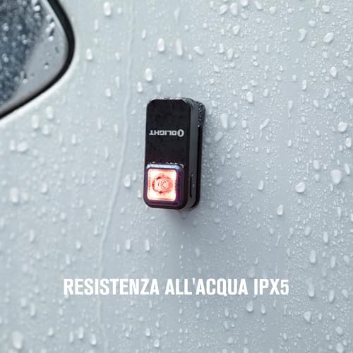 Oclip Mini Torcia a Clip Sorgente Rossa e Bianca 300LM 70M
