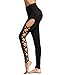 SweatyRocks Leggings Women Yoga Workout Pants High Waist Cutout Tights