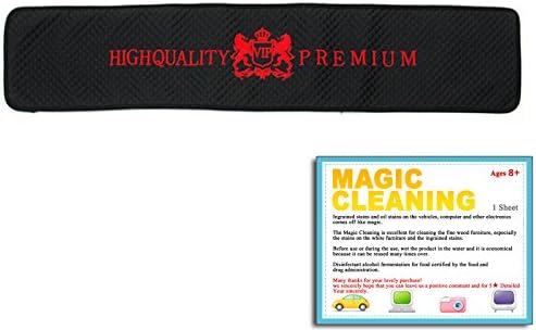 VIP Black Diamond Dash Board Cover Mat Sun Cover Pad Available For All Vehicle (RED LOGO)