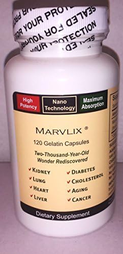 Marvlix - With Cordyceps Sinensis Mushroom: Supports the heart, lungs, kidneys, liver, etc. - Made in USA! by Elixir Industry