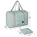 Foldable Sports Gym Bag with Wet String Bags & Shoes Compartment, Travel Duffel for Men and Women (Mint Green)