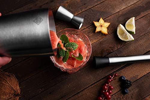 Benlhu Premium Cocktail Shaker Set - 15 Teiliges Cocktail Mixer Geschenk Set - Edelstahl Boston-Shaker 750ml… – Bild 6
