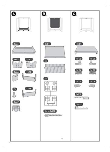 Keter Gulliver Kunststoffschrank niedrig, beige, 80 x 44 x 100 cm, inkl. Einlegeböden, für drinnen und draußen geeignet, UV- und wasserbeständig (IPX3) – Bild 8