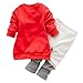 EFINNY Baby Girl Thicken Velvet Clothing Set Cute Cartoon Newborn Sweatshirt Winter/Fall Toddler Girl Outfits Long Sleeve Pants Set