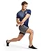 Mission Men's VaporActive Fusion 7” Athletic Shorts, Iron Gate/Lapis Blue, Medium