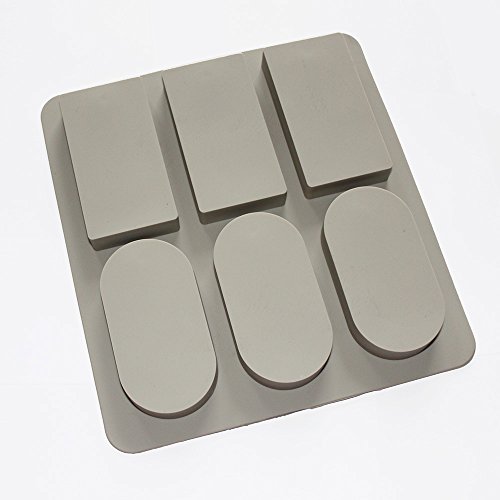 X-Haibei Round Rectangle Aromatherapy Wax Candle Plaster Epoxy Soap Silicone Mold