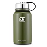 JK Wide Mouth Vacuum Insulated Stainless Steel Water Bottle