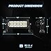 Nilight 10001S-D 4PCS 7.5 Inch 36W Spot Bar Offroad LED Lighting for Jeep Truck ATV UTV SUV, 2 Years Warrantythumb 1