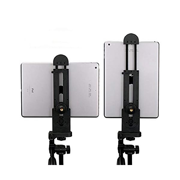 ULANZI iPad Halterung Stativ, Tablet Stativ Halterung Mount Adapter für Stativ Ständer Musikständer mit 1/4" Schraubenkopf und Cold Shoe für iPad Pro/Air/Mini, Samsung Galaxy Tabs, Huawei MatePad