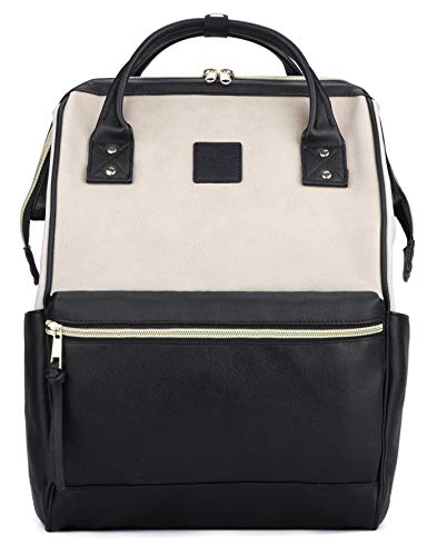 womens leather backpack with laptop compartment
