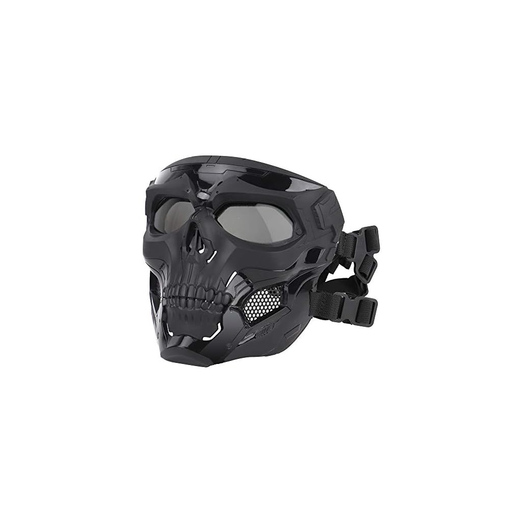 Anyoupin Airsoft Mask,Full Face Masks Skull Skeleton with Goggles