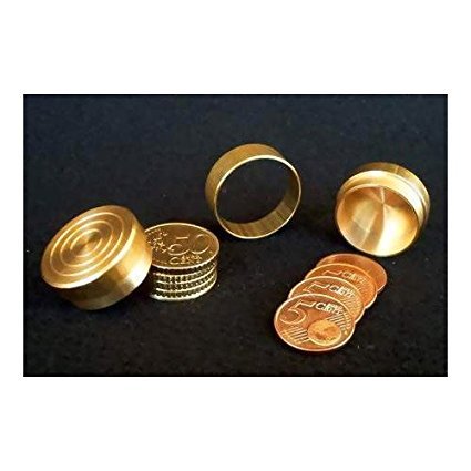 Magia e Prestigio Coin Game - Dynamics coins, Game with four brass coins for 0.50 cent