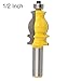 Promisy Reversible Router Bits For Door and Window Cupboard Fishtail Arm knife Joinery Router Bits For Woodworking Milling Cutter Bits 1/2