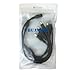 2 Pack black 1 Female to 4 male 5.5mm X 2.1mm CCTV DC Power Supply Splitter Cable