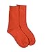 Rambutan Men's Space Collection Rayon made from Bamboo Seamless Dress Socks US 8.5-12.5 Multi Color (Orange)