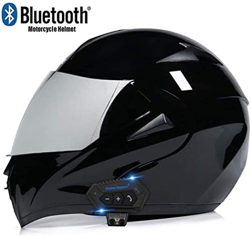 Bluetooth統合オートバイヘルメットブルートゥースシステムヘルメットdot承認済み若い男性と女性のオートバイのストリートバイクのヘルメット通勤および屋外作業用の内蔵スピーカーヘッドセットマイクpcレンズ Cavalier Cz